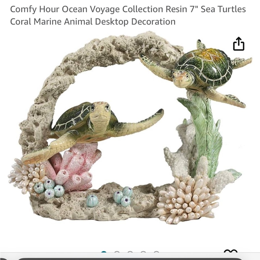 December Diamonds Sea Turtles on Coral - Picture 6 of 7
